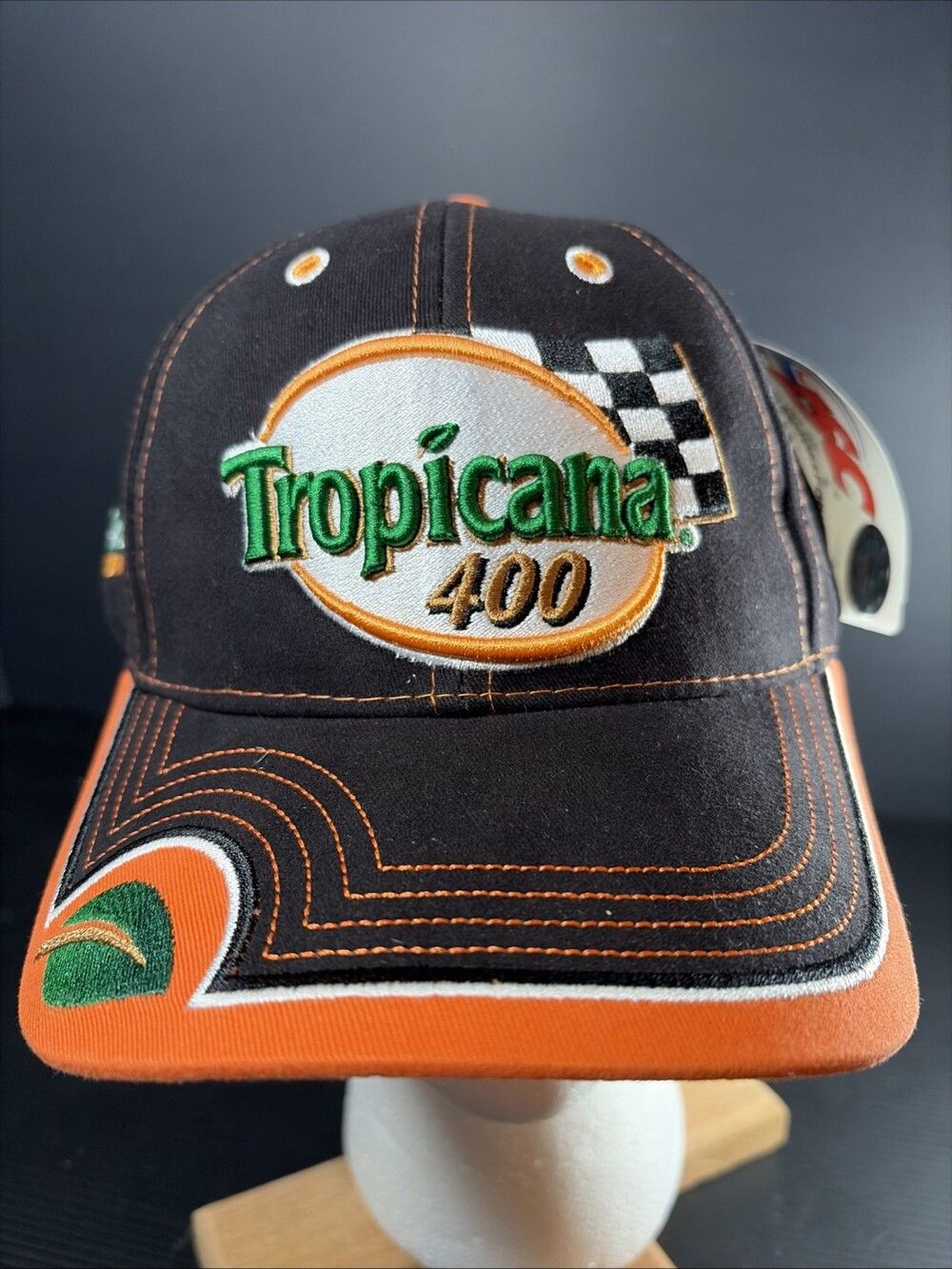 Vtg 2004 Tropicana 400 NASCAR Racing Hat Strapback Chicagoland Speedway Y2k NEW